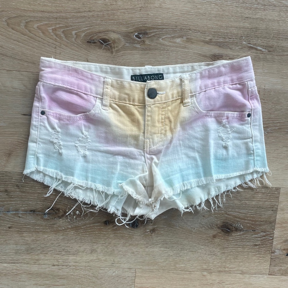 Billabong Tie Dye Denim Shorts